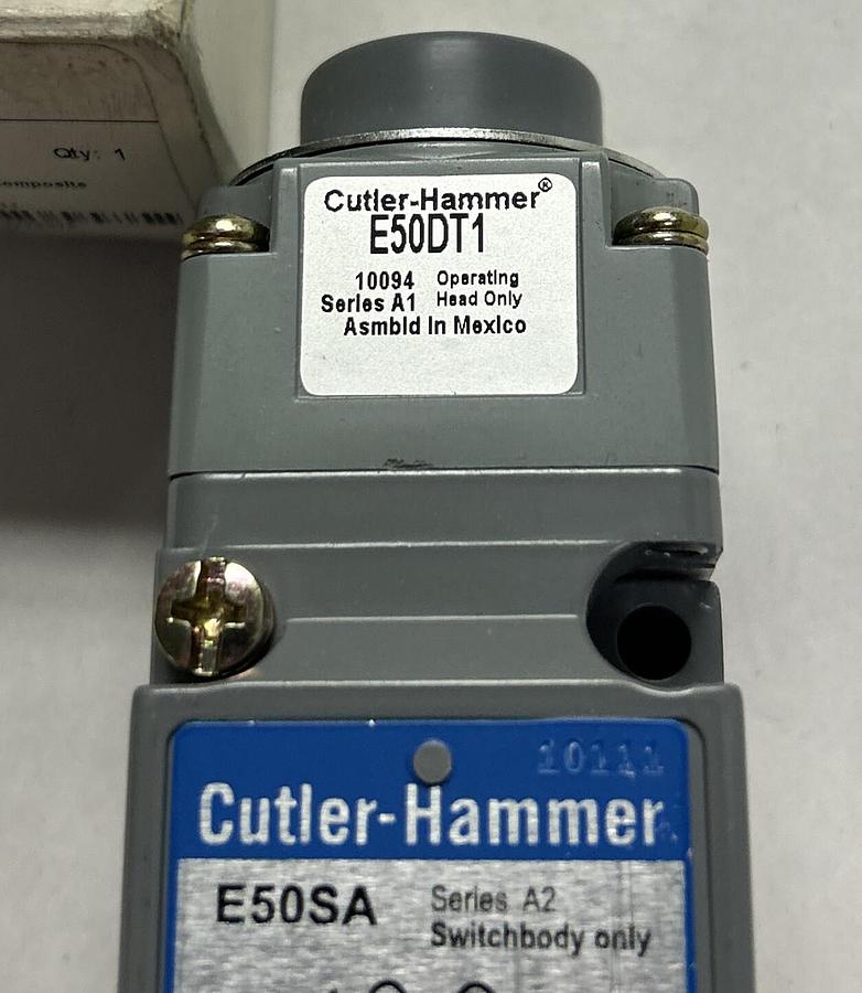 Used EATON CUTLER HAMMER,E50AT1,LIMIT SWITCH PUSHBUTTON TOP NEW