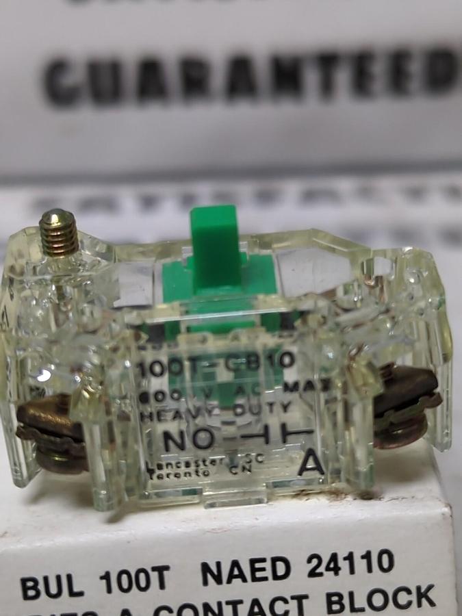 SYLVANIA,100T-CB10,SERIES-A CONTACT BLOCK NEW IN BOX