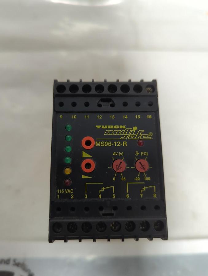 Used TURCK.MS96-12-R,MULTI-SAFE CONTROL CIRCUIT 115 VAC PRE-OWNED