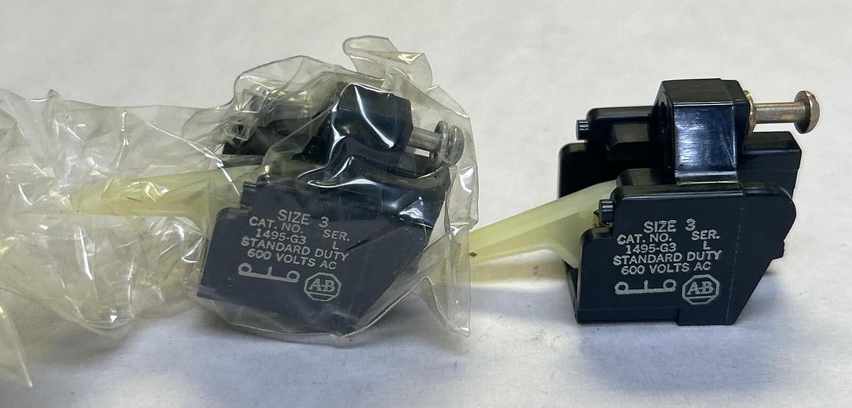 ALLEN BRADLEY,1495-G3,AUXILIARY CONTACT LOT OF 2 NOS