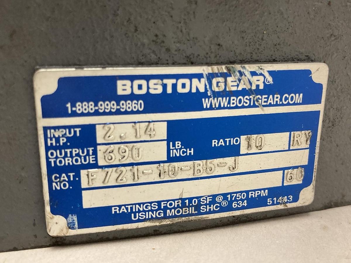 Boston Gear,F718C-30-B5-J,Speed Reducer Ratio 30:1 0.530Hp