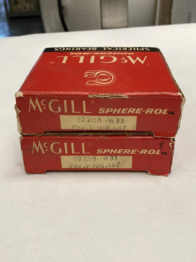 McGill,22208-W33,Spherical Roller Bearings  Lot of 2