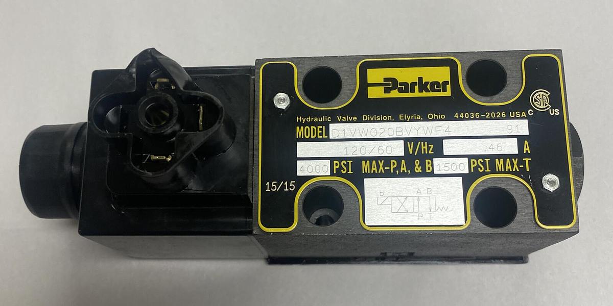 PARKER,D1VW020BVYWF4,HYDRAULIC DIRECTIONAL VALVE NOS