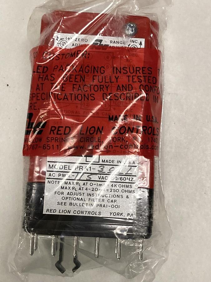 Used Red Lion,PRA1-3011,Relay Module