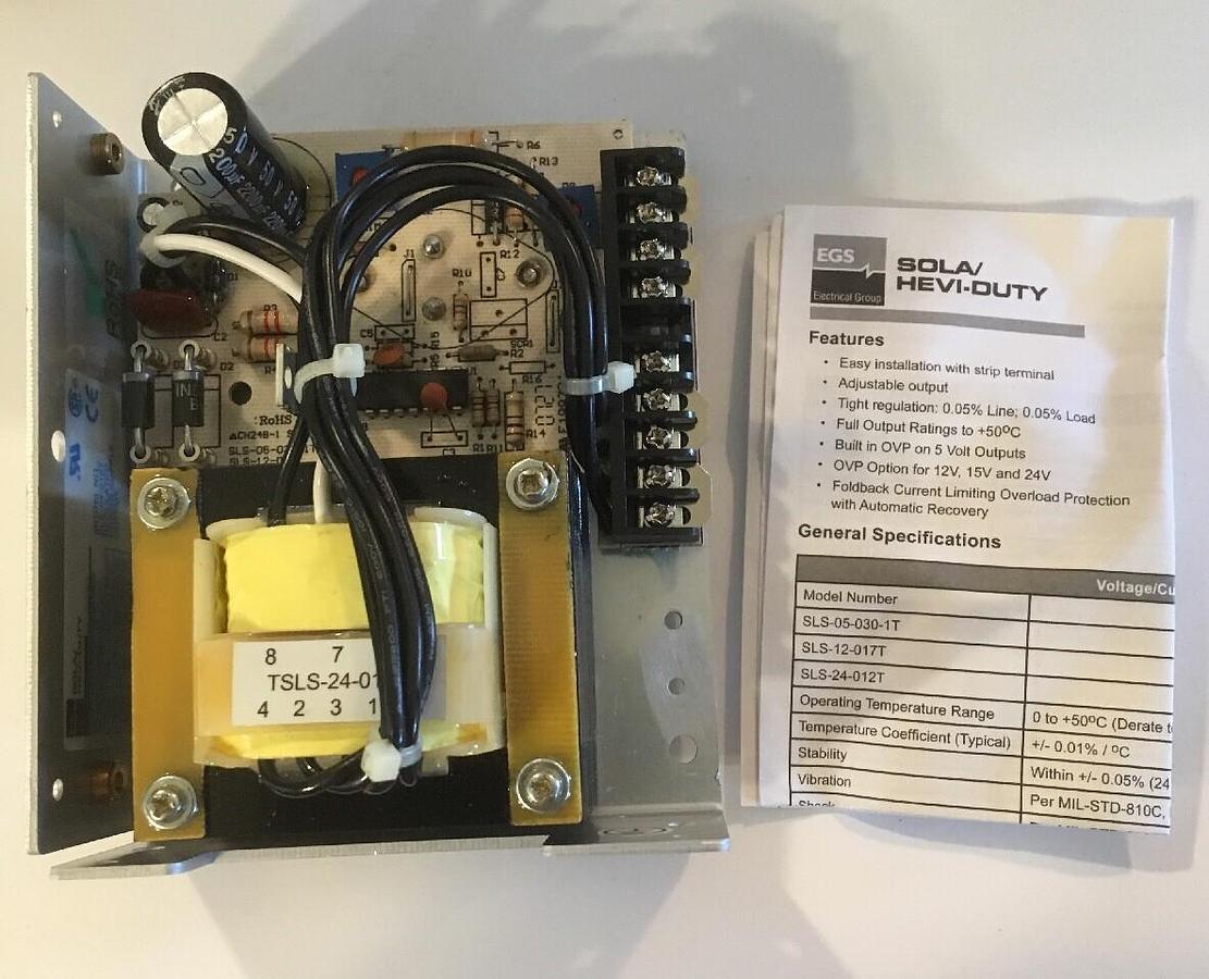 Sola,SLS-24-012T,Hevi-Duty Power Supply