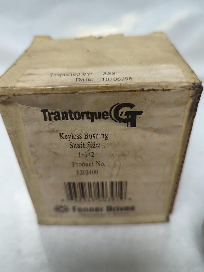 TRANTORQUE,6202400,KEYLESS BUSHING 1-1/2 INCH SHAFT NOS