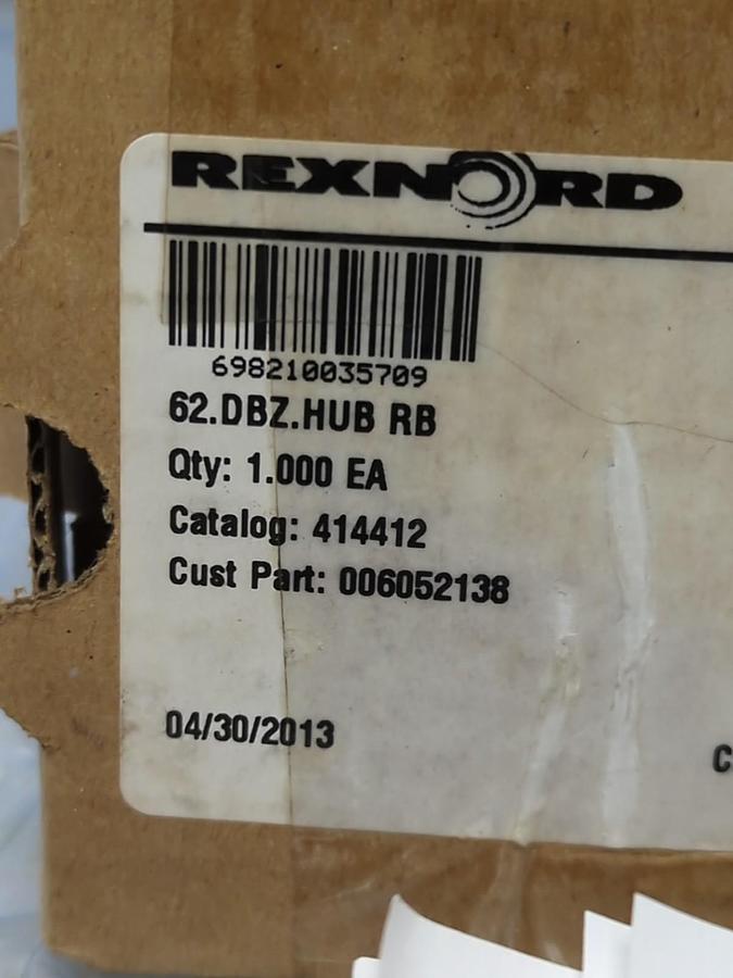 REXNORD,414412,62.DBZ.HUB RB DISC COUPLING HUB NOS