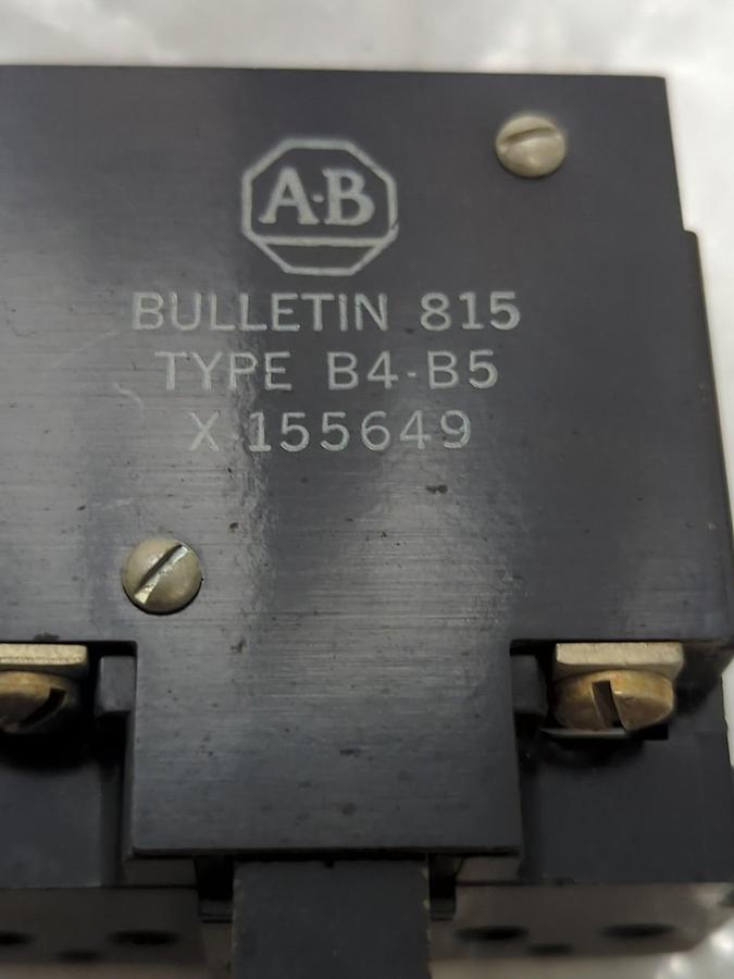 Used ALLEN BTADLEY,X-155649,TYPE B4-B5 OVERLOAD RELAY PRE-OWNED