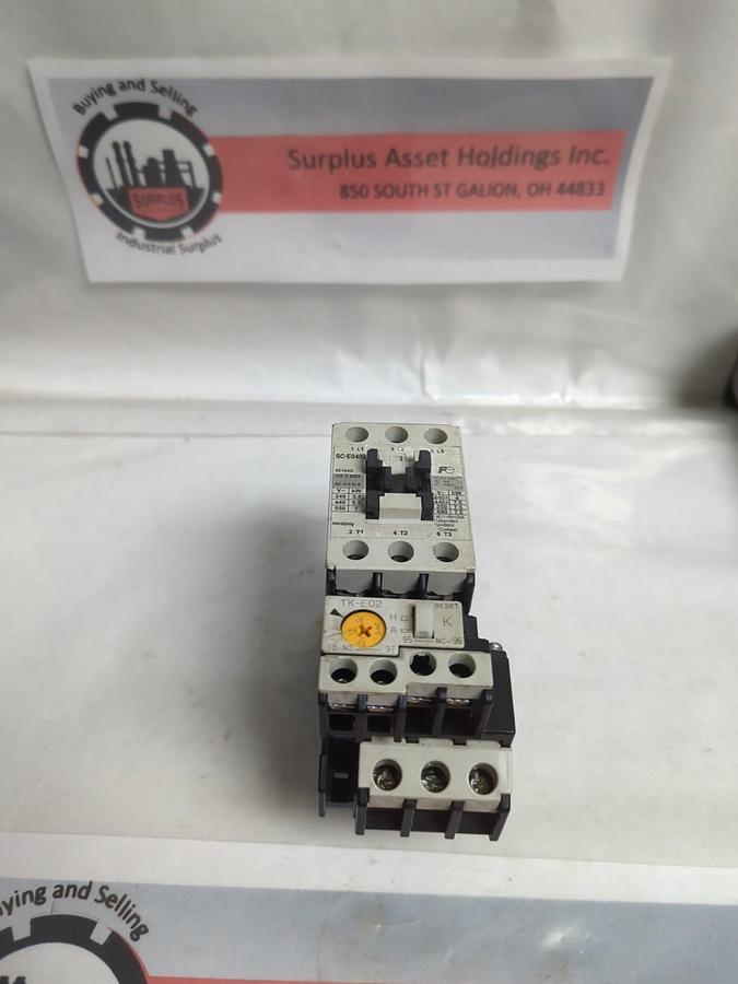 Used FUJI,SC-E04/G,MAGNETIC CONTACTOR WITH TK-E0Z OVERLOAD RELAY PRE-OWNED