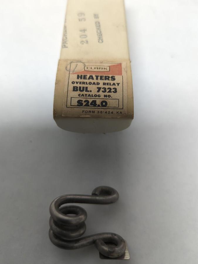 CLARK,S-24.0,OVERLOAD HEATER ELEMENT LOT OF 3 NOS