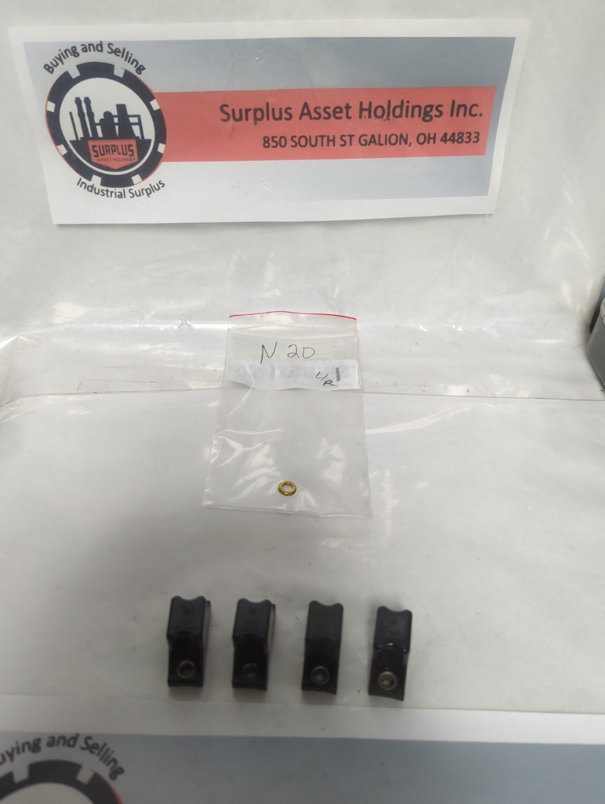 Used ALLEN BRADLEY,N20,THERMAL OVERLOAD PROTECTION HEATER ELEMENT LOT OF 4 PRE-OWNED