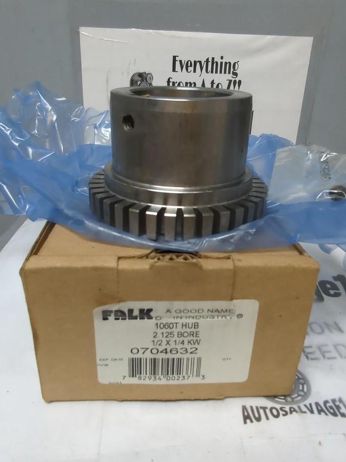 FALK,0704632  1060T,HUB 2.125 INCH BORE 1/2 INCH X  1/4 INCH KW NOS