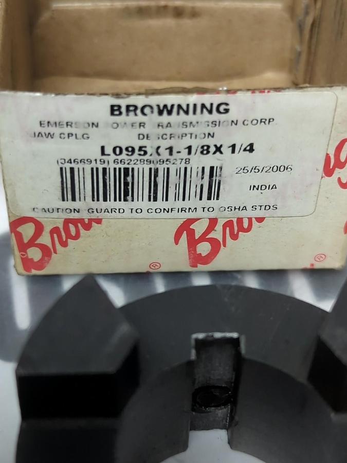 BROWNING,L095X1-1/8X1/4,JAW COUPLING NOS