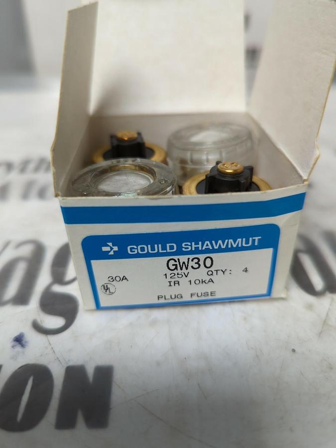GOULD SHAWMUT,GW30,LUG FUSE 30 AMP 125V BOX OF 4 NOS
