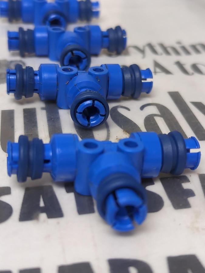 FESTO,1/4 INCH,TEE PUSH-IN PNEUMATIC UNION AIR FITTING LOT OF 12 NOS