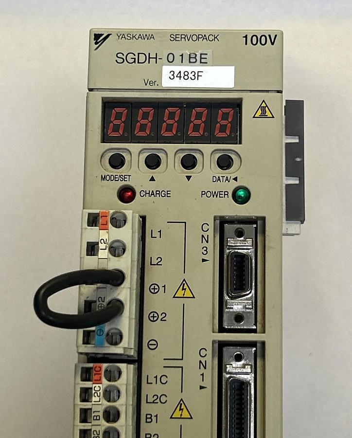 Used YASKAWA ELECTRIC,SGDH-01BE,SERVO DRIVE
