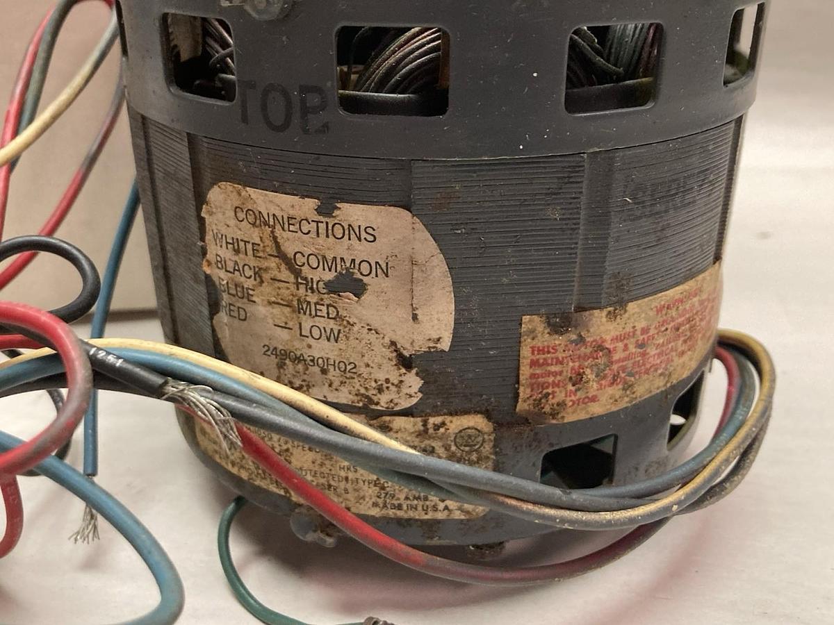 Used Westinghouse,319P877,Motor 1/5HP 1050 RPM 115V