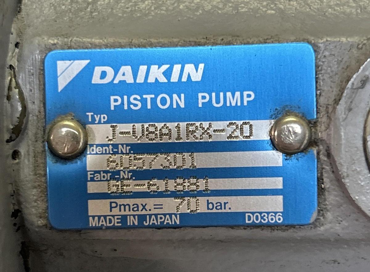 DAIKIN,J-V8A1RX-20,PISTON PUMP NOS