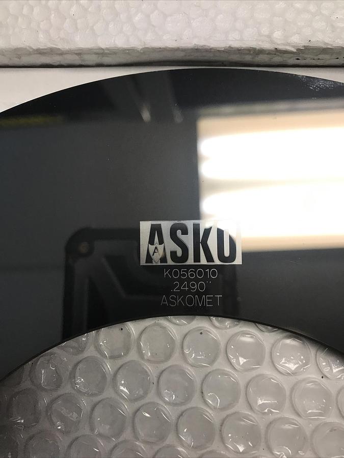 Used Asko ,K056010,Carbide Slitter Blade 10-050-004230 Box Of 6