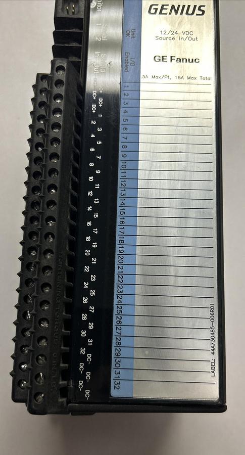 Used GE FANUC,IC660EBD024F,GENIUS BLOCK ELECTRONIC MODULE