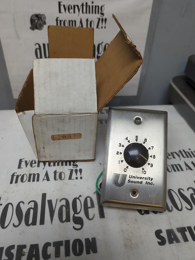 UNIVERSITY SOUND INC,VC-1,WALL MOUNT VOLUME CONTROL NOS