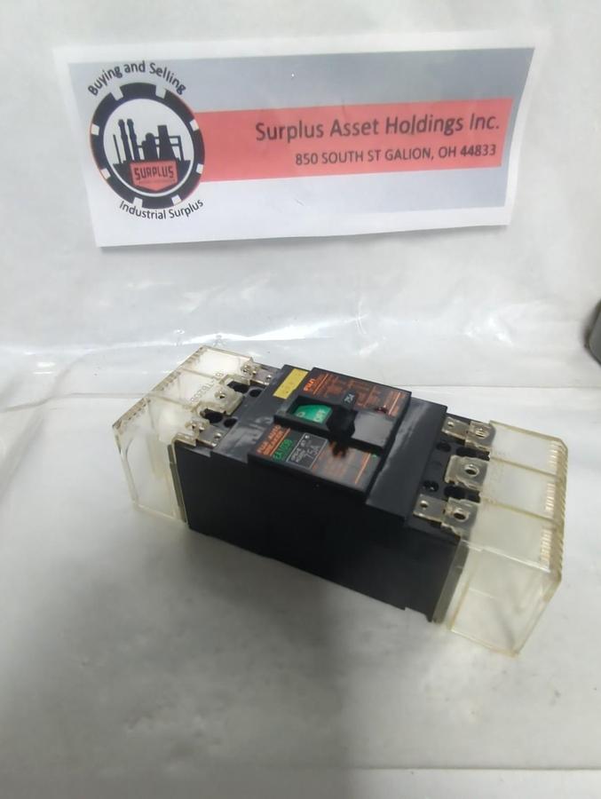 Used FUJI,BB3EEB-075,AUTO CIRCUIT BREAKER EA103B 3-POLE 75 AMP PRE-OWNED