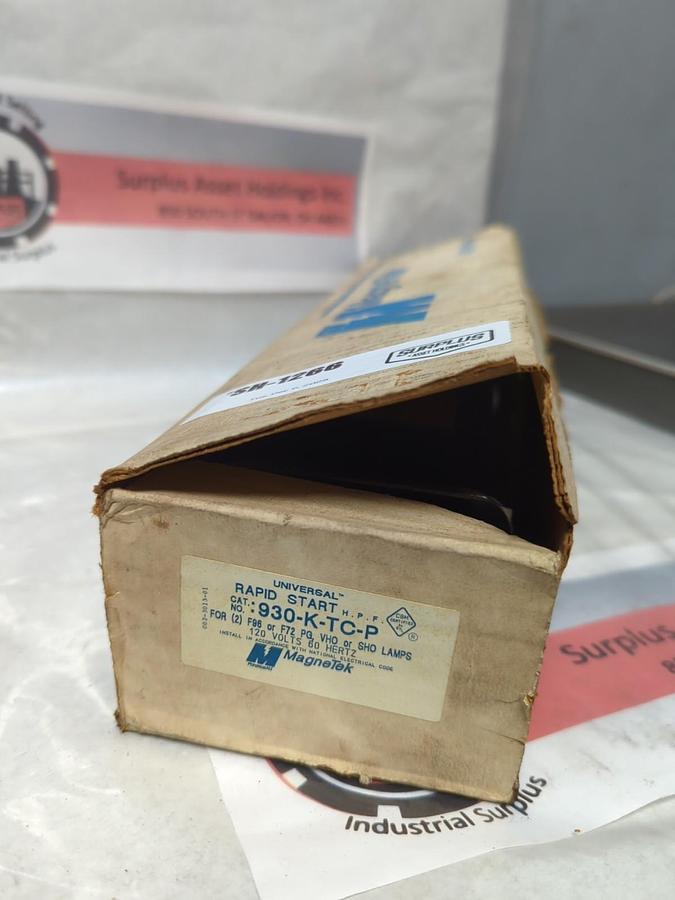 MAGNETEK,930-K-TC-P,RAPID START BALLAST 120V 60HZ NOS