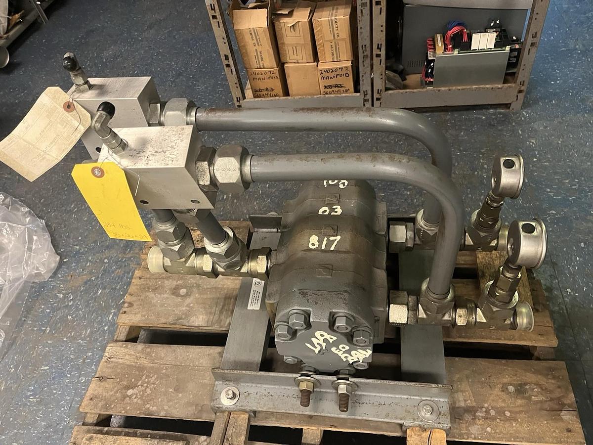 Used RITTER,RT-07-2018-CMP,HYDRAULIC FLOW DIVIDER ASSEMBLY