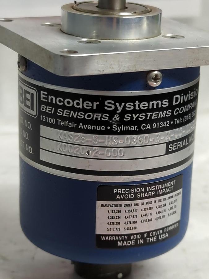 Used BEI ENCODER,KAS25-S-HS-0360-B-R-OC-10-E-X,ENCODER PRE-OWNED