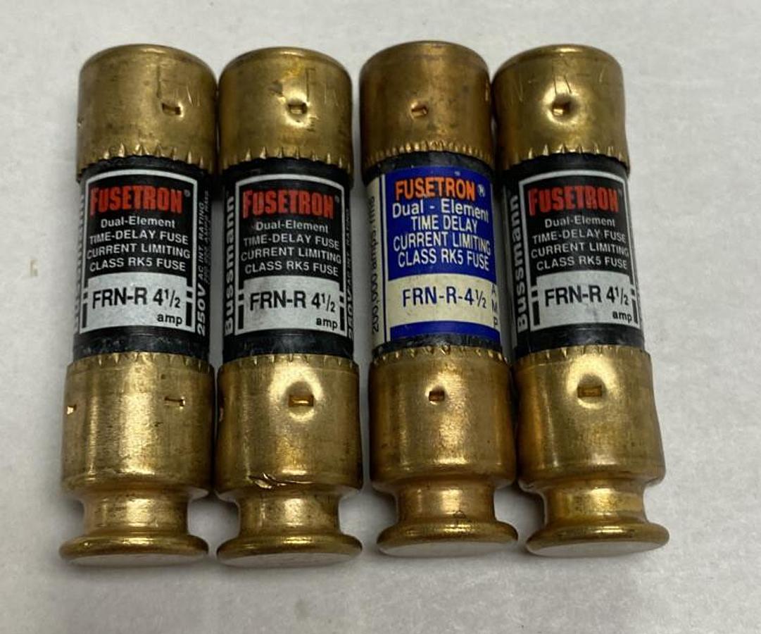 Cooper Bussmann,FRN-R-4-1/2,Fuse Lot of 4 NOS