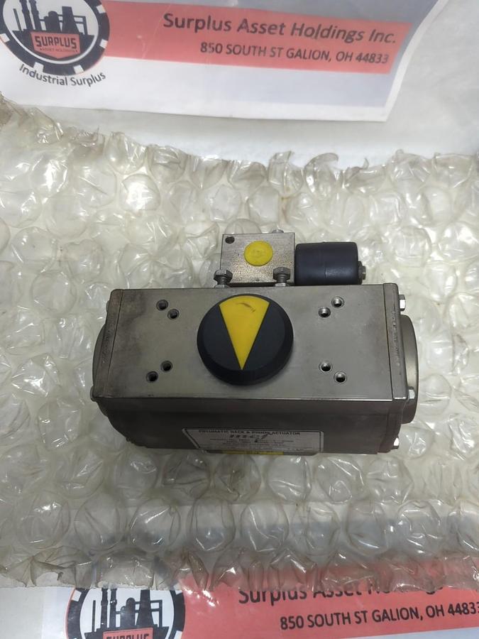 Used MORIN/MCF,MRS-004U-T-S080,PNEUMATIC RACK & PINION ACTUATOR 120PSI PRE-OWNED