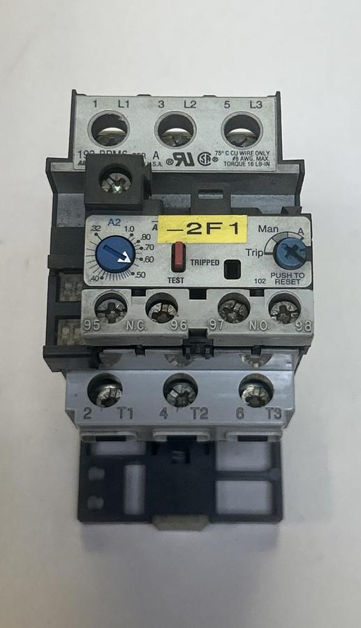 Used ALLEN BRADLEY,193-B1C1,OVERLOAD RELAY