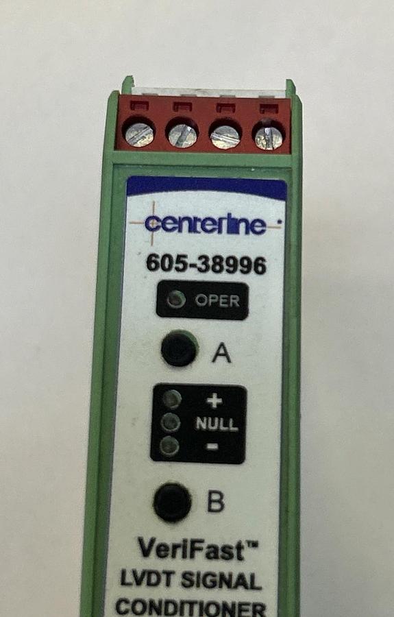 Used CENTERLINE,605-38996,LVDT SIGNAL CONDITIONER MODULE