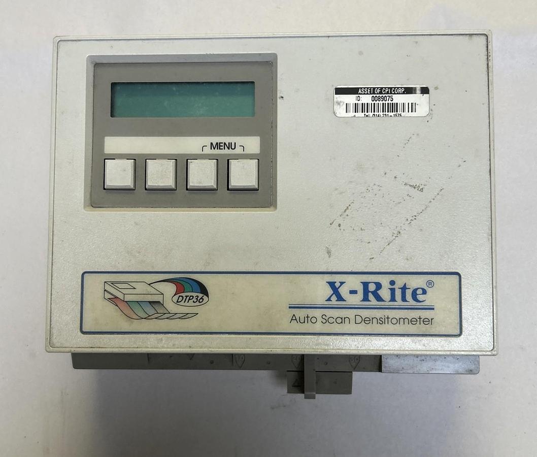 Used X-RITE,DTP36,AUTO SCAN DENSITOMETER