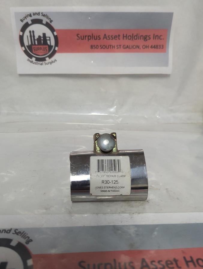 Used JONES STEPHENS,R30-125,REPAIR CLAMP 1-1/4 X 3 INCH PRE-OWNED