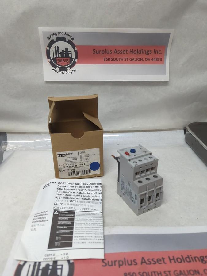 SPRECHER & SCHUH,CEP7-EEAB,SOLID STATE OVERLOAD RELAY 600V NOS