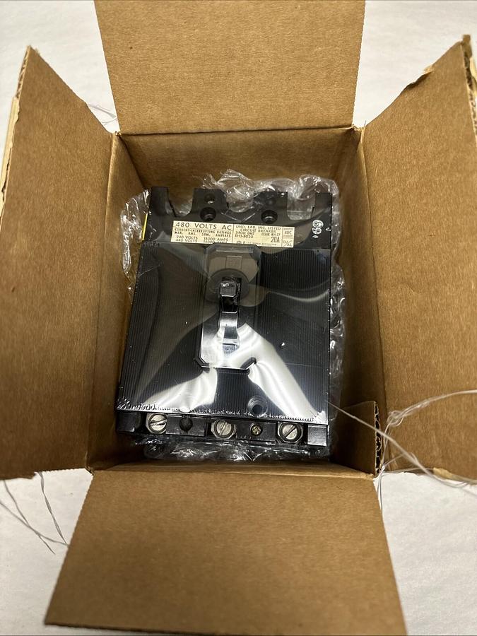 ITE,EH3-B020,Circuit Breaker 20Amp 408VAC 3 Pole Factory Sealed