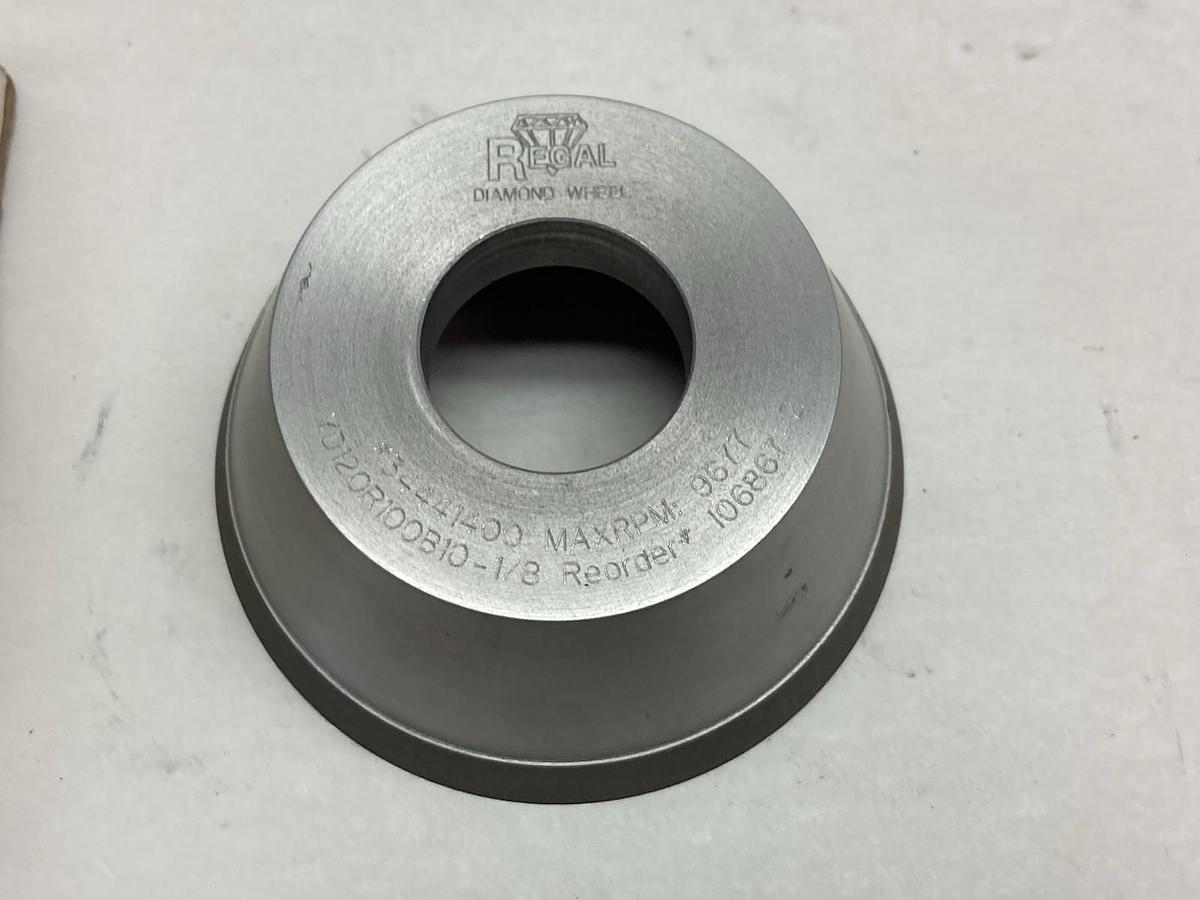 Regal Diamond Products,Type D11V9,Grinding Wheel 3-3/4x1-1/2x1-1/4 Hole 106867-2