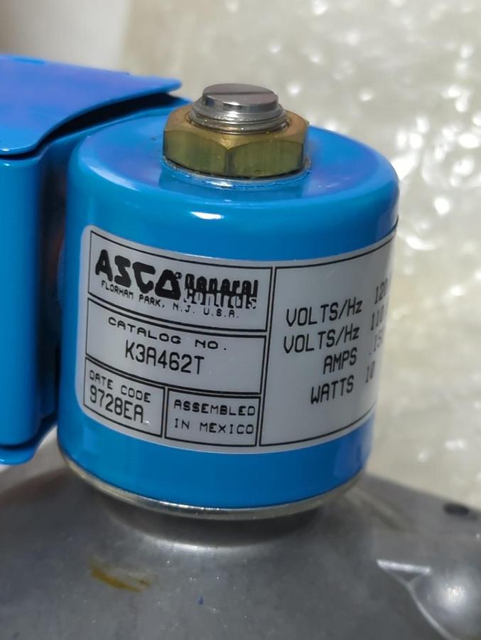 ASCO,K3A762T,2-WAY NORMALLY CLOSED SOLENOID GAS VALVE 1 INCH NPT NOS
