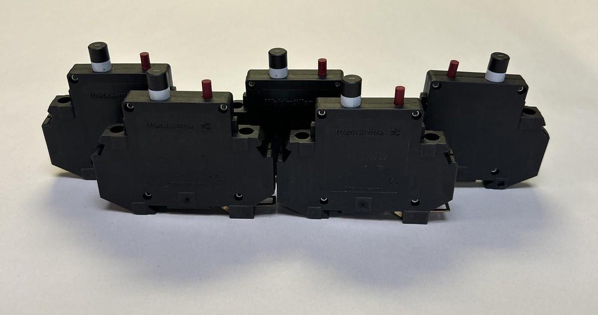 WEIDMULLER,9101203500,CIRCUIT BREAKER 1A 250V 1P LOT OF 5 NOS