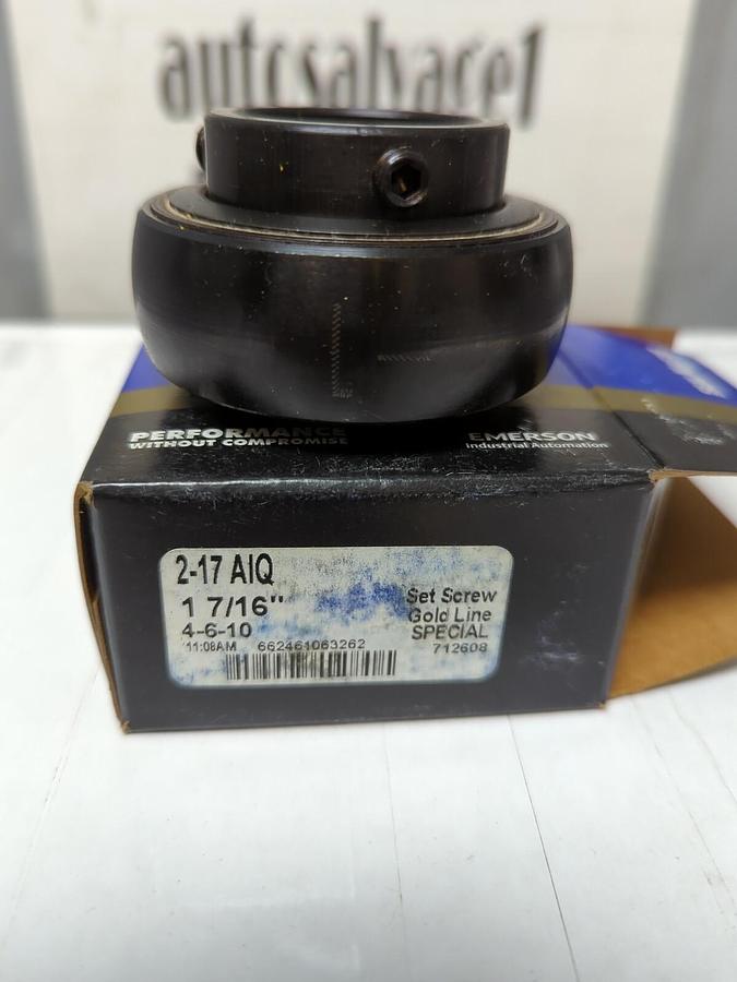 SEAL MASTER,2-17 AIQ,INSERT BEARING SET SCREW COLLAR 1-7/16 INCH BORE NOS