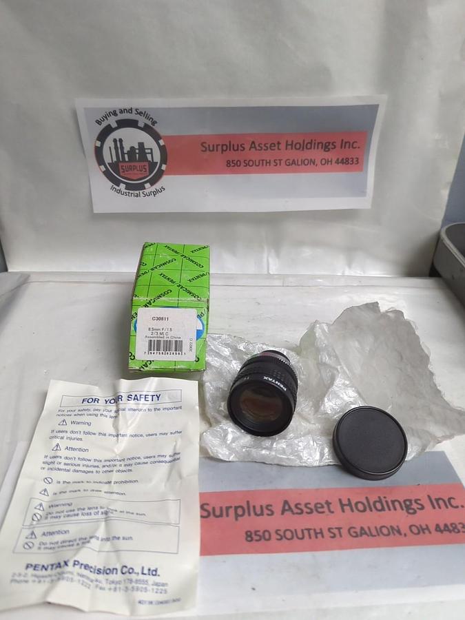 COSMICAR PENTAX,C30811,LENS 8.5MM F/1.5 2/3MI C NOS