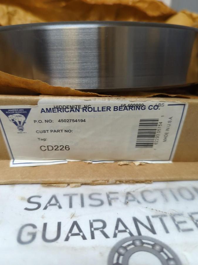 AMERICAN ROLLER BEARING,CD 226,CYLINDRICAL ROLLER BEARING 130MM ID 230MM OD NEW