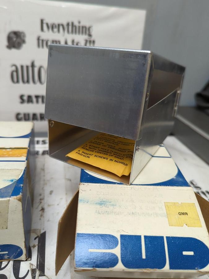 BUD,CU-3006-A,ALUMINUM MINI-BOX LOT OF 2 NOS