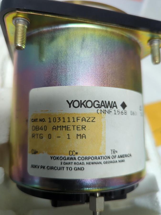 YOKOGAWA,DB40,AMMETER 0-150 F.P.M NOS