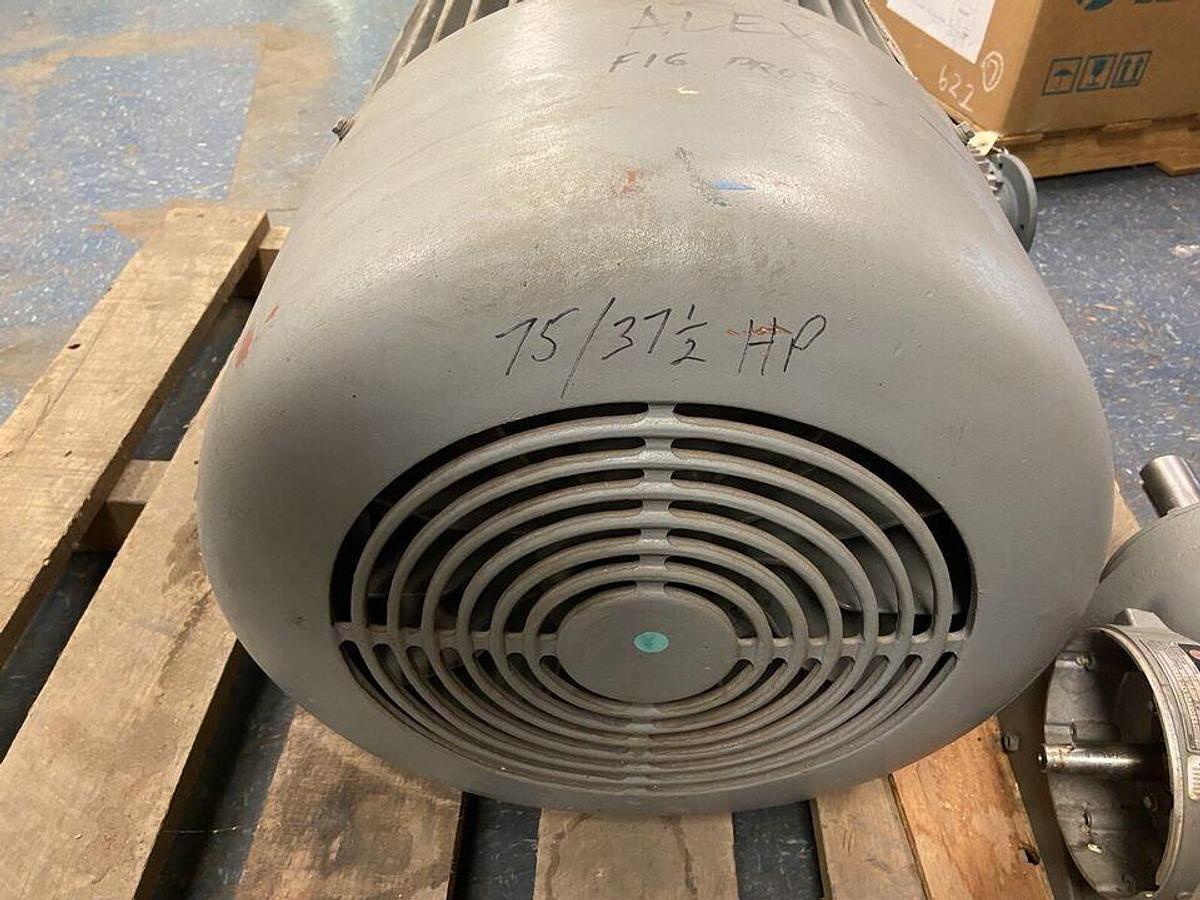 Used Reuland,0750G-1ABN-0009,Motor 75/37.5Hp 1800/900RPM 460V Frame 405TS