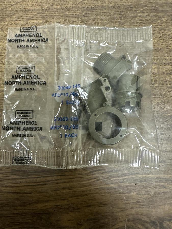 Used Amphenol,3106B-14S, Connector 10/85