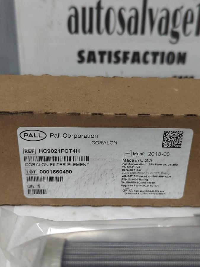 PALL,HC9021FCT4H,CORALON FILTER ELEMENT NOS
