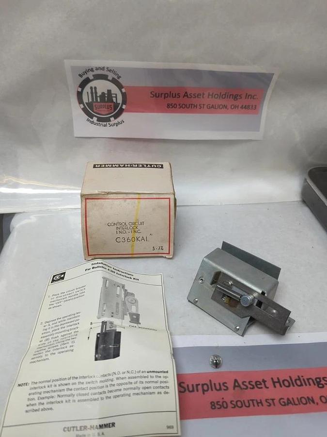 CUTLER-HAMMER,C360KA1,CONTROL CIRCUIT INTERLOCK NOS
