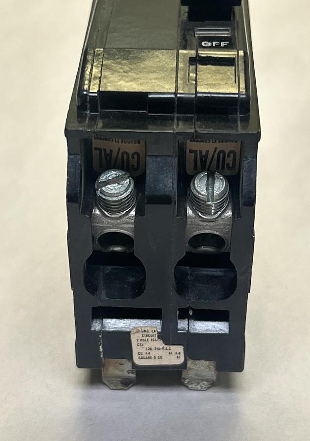 Used SQUARE D,QO250,CIRCUIT BREAKER 50A 120/240V 2P